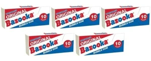 Paquete de 5 chicle bazuca original retroceso chicle americano - Imagen 1 de 1