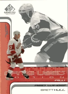 Brett Hull Detroit Red Wings 2001-02 Upper Deck SP Game Used Edition 19 - Image 1 of 2