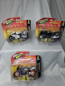 Maisto Adventure Wheels 2-Wheelers 1:18 Scale Motorcycle bundle Honda & Ducati - Picture 1 of 12