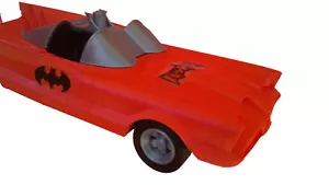 batman BATMOBILE red big car 1966 LINCOLN TOY no aoshin - Picture 1 of 8