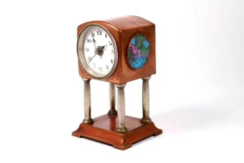 Antique Jugendstil Nouveau Alarm Clock Liberty Style Circa 1890 Cover