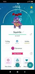 Pokemon Shiny Dynamax Squirtle (Tr.a.d.e 20k polvo de estrellas o P.T.C 80k polvo de estrellas) - Imagen 1 de 1