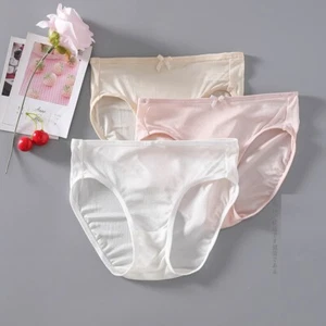 3pcs Kids Silk Panties Underwear Knickers Pack Size 6 Hipster Briefs for Girls - Picture 1 of 13