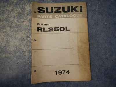 Suzuki RL250 1974 TRIAL CATÁLOGO DE PIEZAS MANUAL 1ª edición 74 RL 250 L 250 L Foto 1 de 4