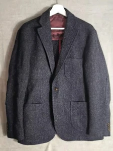 Blazer informal Orvis para hombre azul espiga tweed, bolsillos talla 40R, PVP £250 - Imagen 1 de 14