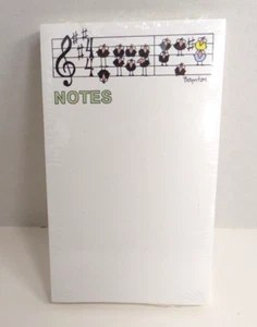 Vintage Sandra Boyton Note Pad Music Notes Birds Sealed 1984 - Picture 1 of 4