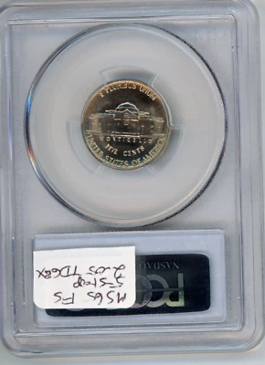 1981-D Jefferson Nickel PCGS MS66FS Pleasing light gold toning - Image 1 of 2