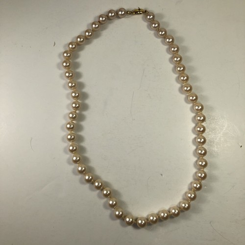 OFF WHITE Collana Monet Vintage Off White Finta Perla Filo di Perline 18 Pollici Elegante Preppy