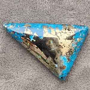 Kingman Turqouise Ithaca Peak High Blue/Pyrite Matrix 15.3G/76.5CT Cabochon - Picture 1 of 2