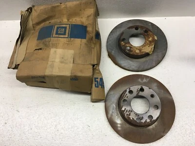 Par de rotores de freno de disco delanteros GM OEM 1988 1989 1990 Pontiac Lemans 9008005 Foto 1 de 4