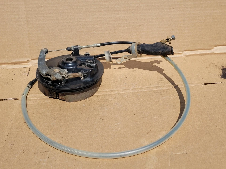 Conjunto de placa de freno delantera Honda XL250R 1984 con cable Foto 1 de 4