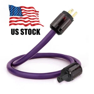 CRYO-156 OFC Copper HiFi Audio Power Cable US EU Plug Schuko AC Main Supply Cord - Picture 1 of 19
