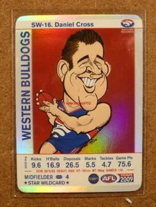 Scarce MINT 2009 AFL Teamcoach Star Wildcard SW-16 Daniel Cross Trading Card - Bild 1 von 1