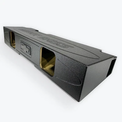 Корпус коробки сабвуфера Silverado Sierra 07-18 с двойной кабиной квадратные сабвуферы 2x8 дюймов - Изображение 1 из 4