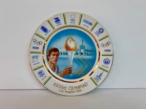 Vintage XXIIIrd 23rd OLYMPICS Olympiad commemorative plate Los Angeles 1984 - Picture 1 of 4
