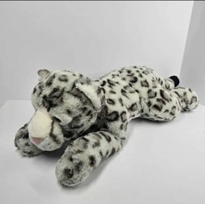 FAO SCHWARZ Adopt A Pet Endangered SNOW LEOPARD Realistic Stuffed Plush 16" Zoo - Picture 1 of 7