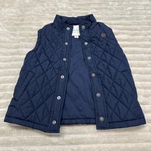Janie and Jack Girls Navy Blue Vest Size 5-6 - Picture 1 of 8