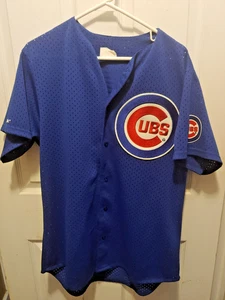 Majestic Chicago Cubs Netz blau Trikot Herren Größe Large ohne Namensschild " - Bild 1 von 6