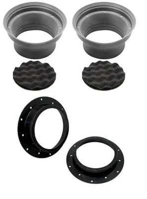 Car Door Baffle Adjustable Set Inc Wave Diffuser And 6.5" Speakers For VW Golf - Image 1 of 4