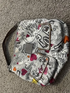 COACH Limited Edition 2009 Poppy Graffiti Double Flap pocket Hobo Bag 14636 - Picture 1 of 8