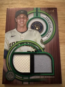 2025 Topps Tribute Christian Yelich GAME USED Dual Relics Card /99 - Picture 1 of 2
