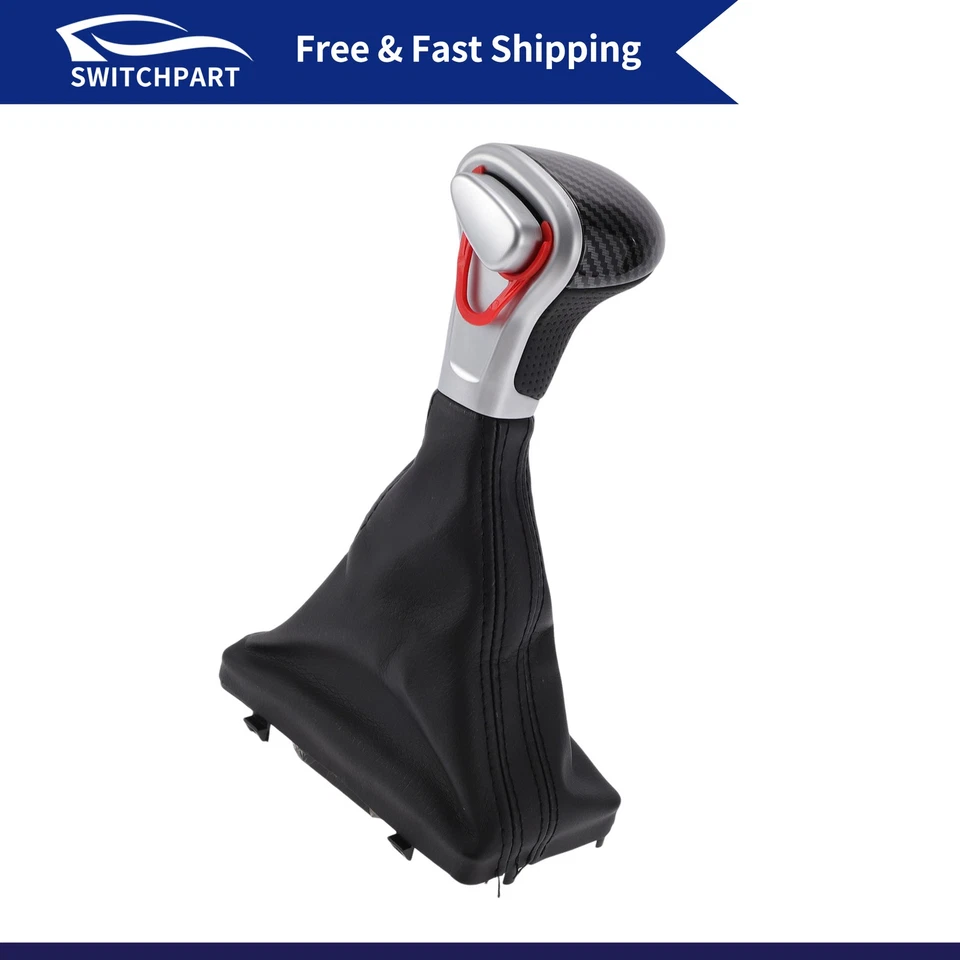 Automatic Gear Shift Knob with Cover for Audi A5 Quattro 08-16 Plastic Black Foto 1 de 4