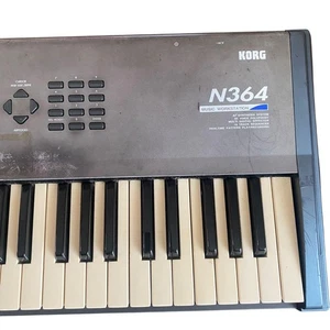JUNK Korg N364 61keys Keyboard Synthesizer Musical instrument Japan Import - Picture 1 of 24