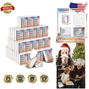 Bible Verse Pocket Tissues | 50 Pack Travel Size Bulk Pack - Picture 1 of 8