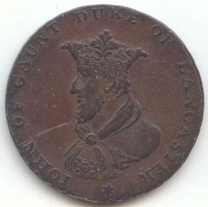 Gran Bretaña, token Conder de 1790, D&H-957, mula de medio penique de Londres y Middlesex - Imagen 1 de 2