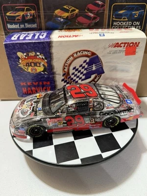 Kevin Harvick #29 GM Goodwrench Looney Tunes carro transparente 2001 1/24 Nascar fundido - Imagem 1 de 4