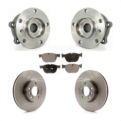 Front Hub Bearing Assembly Disc Brake Rotors And Ceramic Pads Kit For BMW X5 X6 - Image 1 of 4