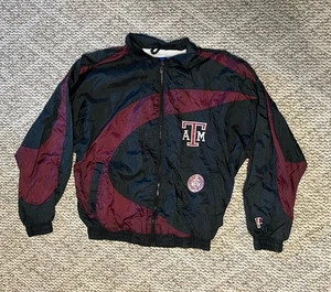VINTAGE Texas A&M Pro Player Small Nylon Windbreaker Jacket - Picture 1 of 15