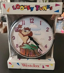 1994 Looney Tunes Westclox Alarm Clock Tasmanian Devil NIB USA Twinbell Taz New - Picture 1 of 5