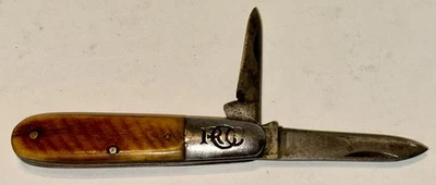 Винтажный складной карманный нож 1920-1930-х годов Robeson Cutlery Rochester Shuredge - Изображение 1 из 4