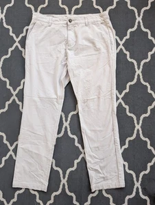 Mugsy Teddys 36x34 Mens Stretch Chino Khakis Beige K6PNLK - Picture 1 of 8