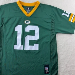 Green Bay Packers Jersey Youth XL Shirt NFL Team Apparel Rodgers Football 18 20 - Picture 1 of 15