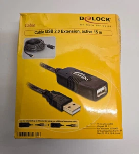 DeLOCK USB 2.0 Verlängerungkabel 15m Aktiv Signalverstärker - Bild 1 von 1