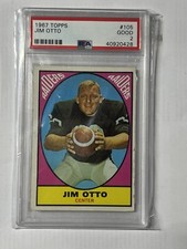 1967 Topps PSA 2 #105 Jim Otto Oakland Raiders Football Card