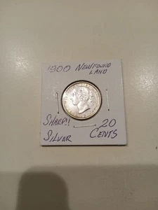 1900 NEWFOUNDLAND, 20 Cent SILVER, - Picture 1 of 4