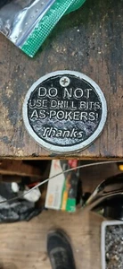 Custom 2.5 inch Round Aluminum Sign-You choose Text! - Picture 1 of 1