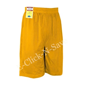 MENS ATHLETIC JERSEY 2 POCKET MESH SHORTS GYM WORKOUT BASKETBALL FITNESS S~5XL - Picture 1 of 13