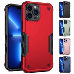 Per iPhone 14 Plus 14 Pro 14 Pro Max custodia antiscivolo antiurto + proteggi schermo - Foto 1 di 29