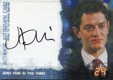 2007 Artbox 24 Season 4 - JAMES FRAIN - Autograph - PAUL RAINES