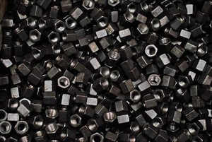 (150) Grade 8 High Hex Nut 3/8-24 Plain Finish SAE J995 Nuts 17/32" Tall x 9/16" - Picture 1 of 1