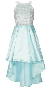 Xtraordinary Big Girl's Elegant Lace & Satin Hi-Lo Fanciful Dress-Size-14 - Picture 1 of 4