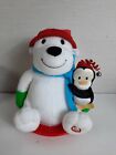 Hallmark Snow Time Pals Polar Bear & Penguin Sled Animated Musical Christmas Vid