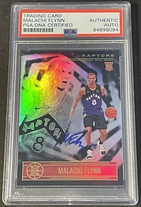 Malachi Flynn 2021/2022 Illusions Signed Rookie Card PSA/DNA Slab Raptors - Picture 1 of 2