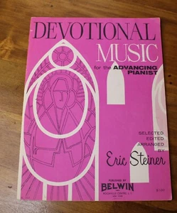 Devotional Music for the Advancing Pianist Eric Steiner 1959 Music Book - Picture 1 of 4