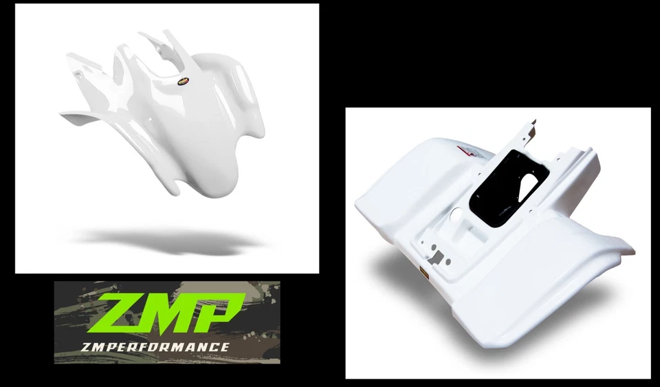 NEW YAMAHA BLASTER YFS200 88-06 WHITE RACE FRONT AND STANDARD REAR FENDER SET - Image 1 of 1