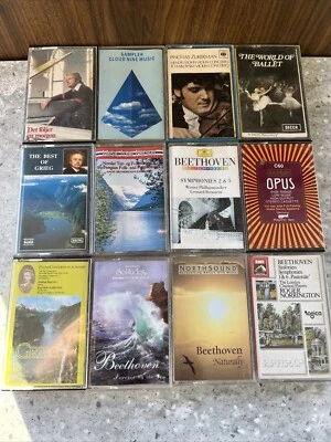 12 Classical & CASSETTE TAPES GRIEG/ Beethoven etc Lot Bundle - Image 1 of 4